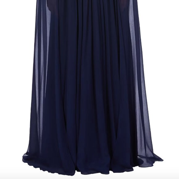 Stunning! Lehenga 32” waist Pooja Peshoria Hand Embroidered Silk Crystal Navy - Picture 7 of 10